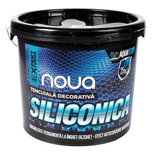 Tencuiala siliconica, 25 kg, gri deschis  Noua