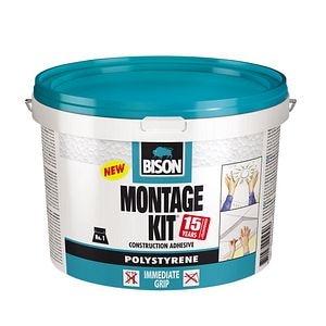 Adeziv pentru polistiren, transparent, 4 kg • Bison