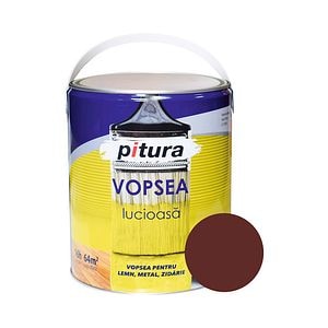 Vopsea universala KOBER, 4L, maro inchis