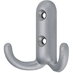 Cuier perete si mobilier, 2 agatatori, metal, gri