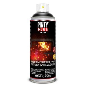 Vopsea spray temperaturi inalte, negru mat • Pintyplus Tech