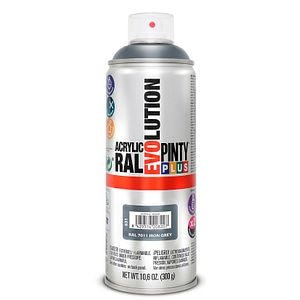Vopsea spray, gri inchis RAL 7011, 400 ml • Pintyplus Evolution