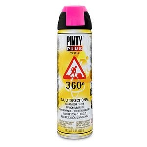 Vopsea spray marcaj fluorescent, roz, 500 ml • Pintyplus Tech