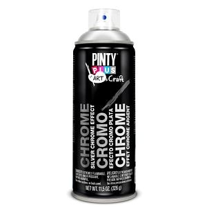 Vopsea spray efect crom, argintiu, 400 ml • Pintyplus Art&Craft