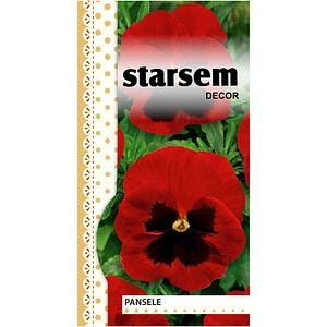 Seminte de flori Pansele rosii STARSEM, 1 plic