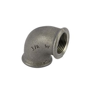 Cot fonta maleabila, negru, 90 grade, racord 3/4, filet interior