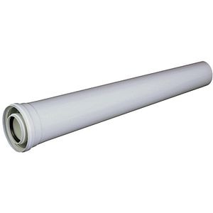 Extensie cos fum REGULUS, 0.25 m, metal, alb