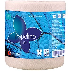 Prosop hartie PAPELINO 101032045, 2 straturi, 1 rola