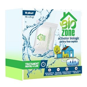 Activator biologic pentru fose septice, 18 plicuri, tratament 4 luni • Biozone