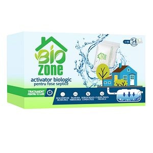 Activator biologic pentru fose septice, 54 plicuri, tratament 12 luni • Biozone