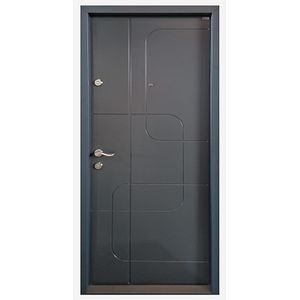 Usa de intrare pentru apartament, metalica, gri, dreapta, 202 x 88 cm • Maco Urban M7