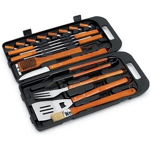 Set ustensile gratar LANDMANN Grill Chef, 18 piese, 42 cm