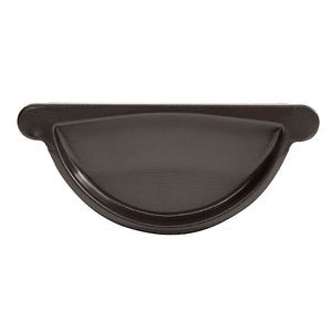 Capac jgheab D 125 mm, maro inchis • Bravo