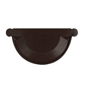Capac jgheab D 150 mm, maro inchis • Bravo