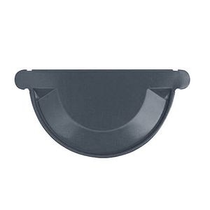Capac jgheab D 150 mm, gri • Bravo