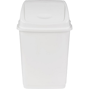 Cos de gunoi batant FANTASY, 18l, plastic, alb