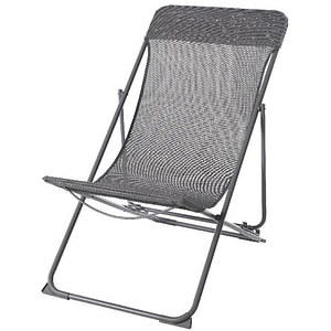 Scaun terasa GOODHOME Joline, otel, 56 x 3 x 82 cm, gri