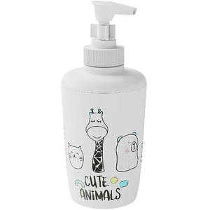 Dispenser sapun lichid GOODHOME Kids, 200 ml, Polipropilena, alb
