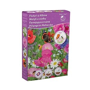 Seminte flori, fluturi albine, 250 g  Shake n'Rake