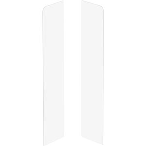 Set terminatii parchet Unbranded Espumo, PVC, 12.5 x 2.2 cm, 2 bucati, alb