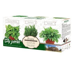Set de cultivare plante aromatice, Colectia mirodenii gusturi italiene • Yurta
