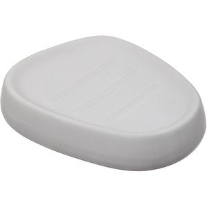 Savoniera Silk, 12 x 9.5 x 2.5 cm, ceramica, alb