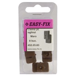 Clema pt fixat oglinzi maro 8buc