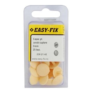 Capac plastic pin pt suruburi cupl crem 25buc
