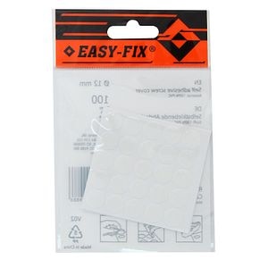 Pe capac adeziv 12mm alb mat 100
