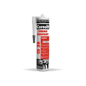Silicon Pentru Reparatii, rezistent la temeraturi inalte, Rosu, Aplicare Pistol, 300 Ml  Ceresit Cs28