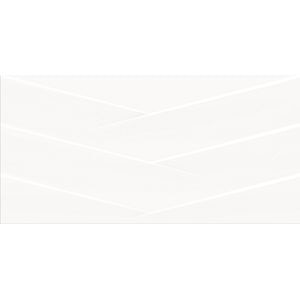 Faianta interior Perouso White Glossy Monocolour, 29.7 x 60 cm, 1.25 mp/cutie, alb