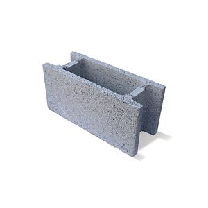 Boltar vibropresat de fundatie, 50x20x24 cm, SYMM 123, gri  Symmetrica