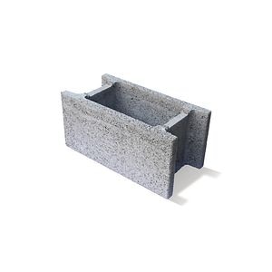 Boltar vibropresat de fundatie, 50 x 25 x 24 cm, SYMM 124, gri  Symmetrica