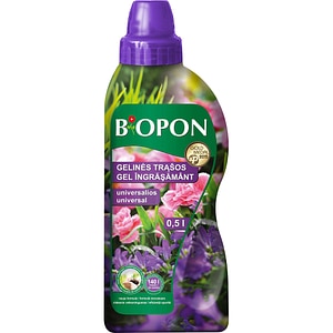 Ingrasamant mineral universal Biopon gel pentru plante de interior si exterior, 0.5 l