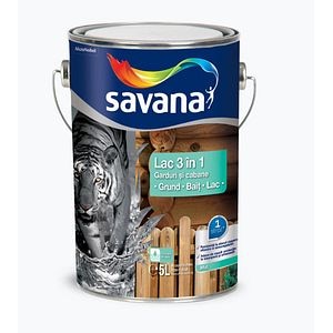3D Savana lac 3 in 1 pentru garduri si cabane  wenge 5 L