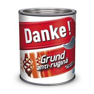 Grund pentru metal, gri, 2.5 L • Danke