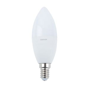 Bec LED, E14, 60W, 2700K, sticla, model lumanare • Osram Star Classic
