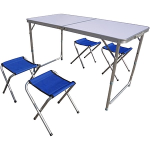 Set mobilier gradina Ucamp, 5 piese, gri