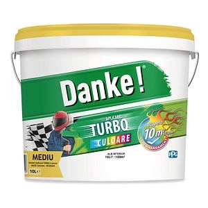 Vopsea lavabila Danke, alb, 10 L, Interior