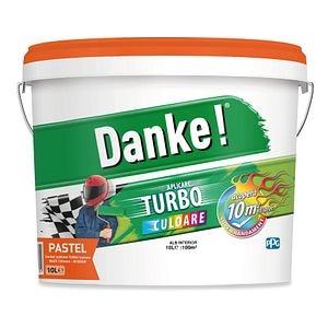 Vopsea lavabila Danke, alb, 10 L, Interior