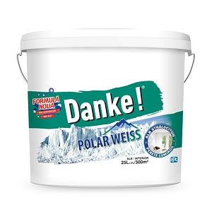 Vopsea lavabila Danke PolarWeiss, alb, 25 L, Interior