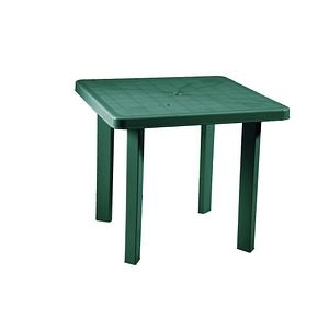 Masa de gradina, Napochim Garden Standard, verde, plastic, patrata, 4 persoane, 80.5 x 70.5 cm