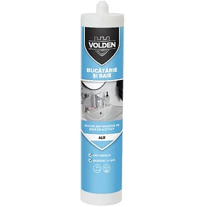 Silicon etansant VOLDEN 101111728, alb, 280ml