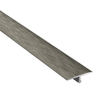 Profil de trecere parchet GoodHome, 93x2 cm, gri inchis