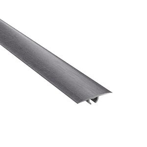 Profil de trecere, aluminiu, cu efect de lemn, negru, 3X93 cm • GoodHome