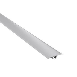 Profil de trecere, aluminiu, cu efect de lemn, alb, 3 x 186 cm • GoodHome