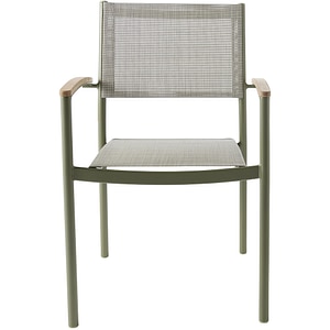 Scaun terasa GOODHOME Akoa, aluminiu, 55.4 x 55.1 x 83 cm, verde