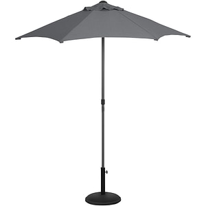 Umbrela terasa GOODHOME Carambole, aluminiu, 200 x 215 cm, gri