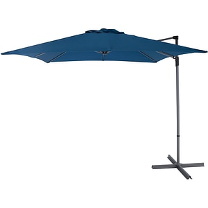 Umbrela terasa GOODHOME Kalanga, otel, 235 x 250 cm, albastru