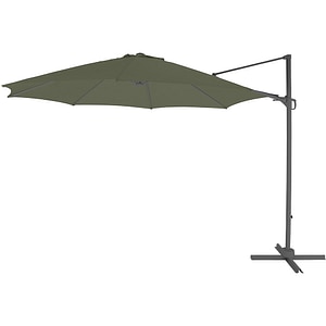 Umbrela terasa GOODHOME Mallorca, aluminiu, 350 x 255 cm, verde